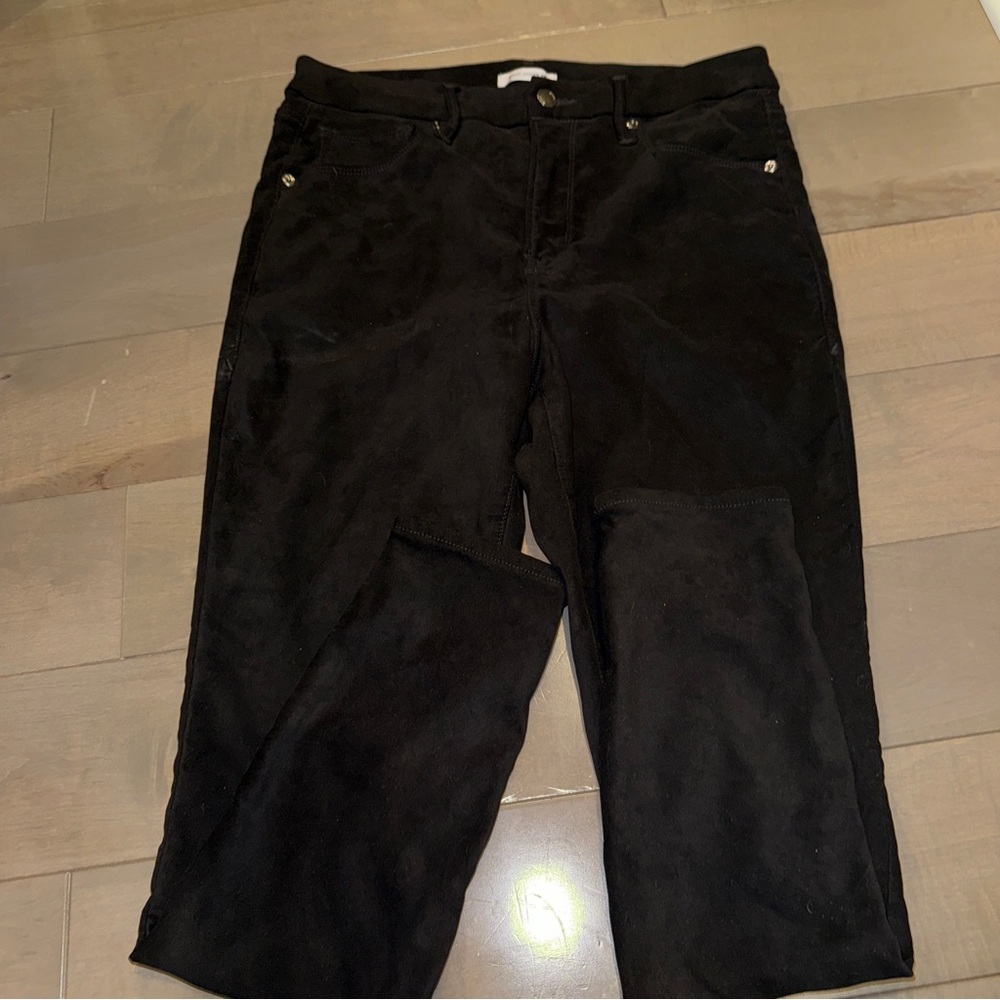 Good American Black Suede Pants - Picture 6 of 7